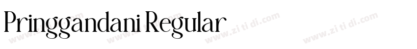 Pringgandani Regular字体转换